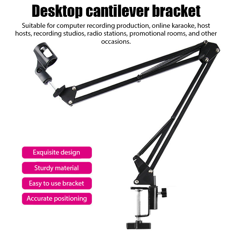 Microphone Arm Boom - Micrófono de escritorio Flexible profesional, soporte