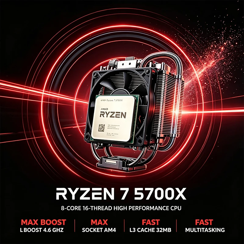 Amd Cpu Ryzen 7 - Procesador AMD Ryzen 7 5700X de