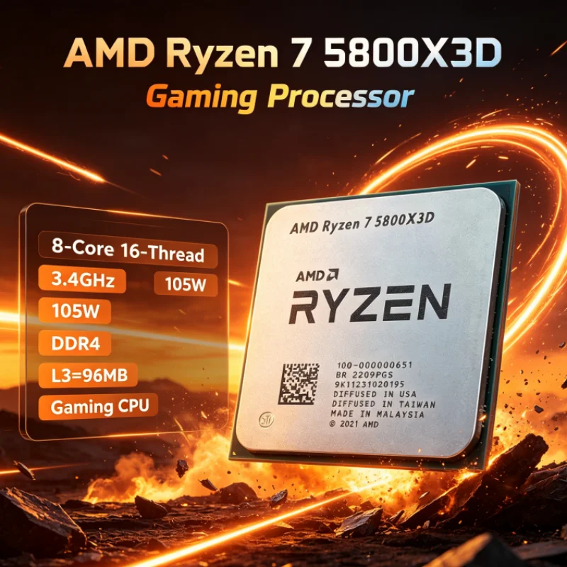 Procesador AMD R7 5800X3D 96 M - Amd Cpu Ryzen 7 reseña y precio