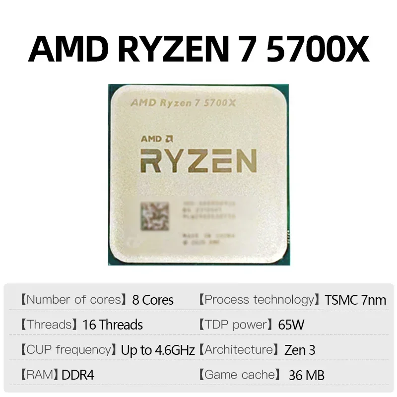 Procesador AMD Ryzen 7 5700X d - Amd Cpu Ryzen 7 reseña y precio